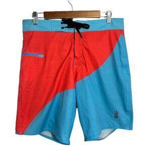 Driftline Original Drifties Board Shorts 32 Blue Lined Wetsuit Neoprene Surfing